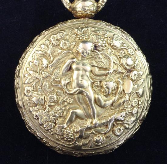 A George III 22ct gold keywind lever pocket watch by Robert Roskell, Liverpool,